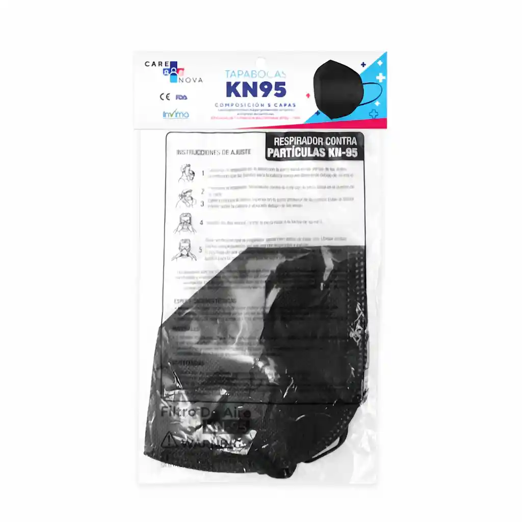 Care Nova Tapabocas Kn 95 Negro