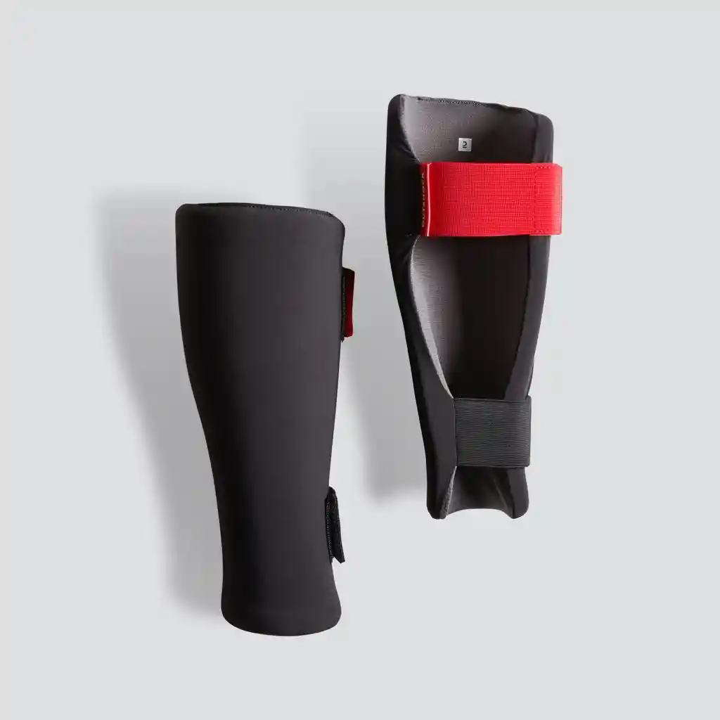 Canilleras Para Boxeo y Deportes de Combate Outshock 100 Negro