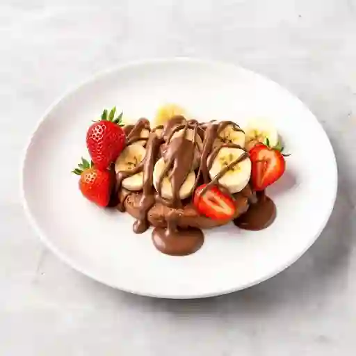 Nutella fresas y banano