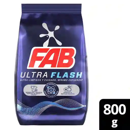 Fab Polvo Detergente Ultra Flash
