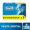 Crema Dental Con Flúor Oral-B Complete 4En1 120G 3 Uds