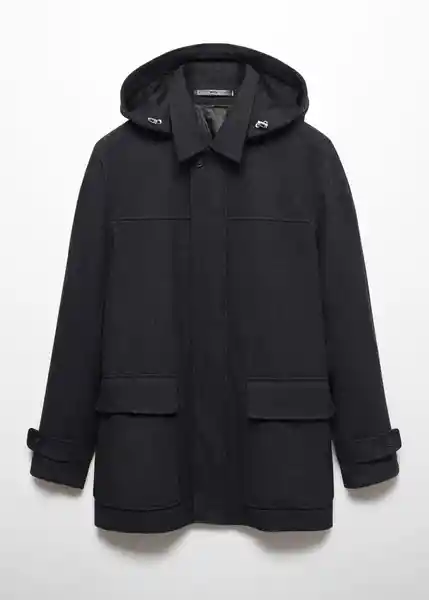 Abrigo Medina Antracita Talla M Hombre Mango