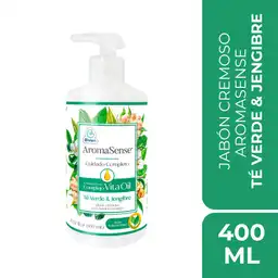 Jabón Cremoso Té Verde y Jengibre Aromasense