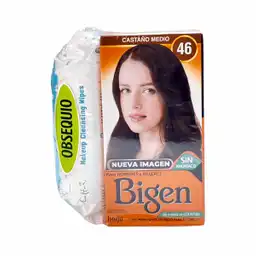 Bigen Tinte Castaño Oscuro N 47 + Bandas Nariz & Rostro Cettua