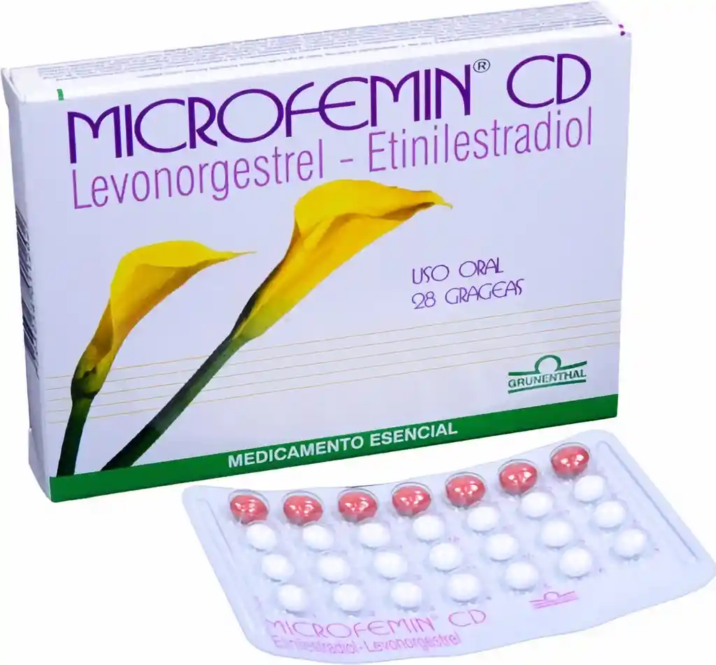 Microfemin Grunenthal Colombiana Cd 28 Tabletas M 5072
