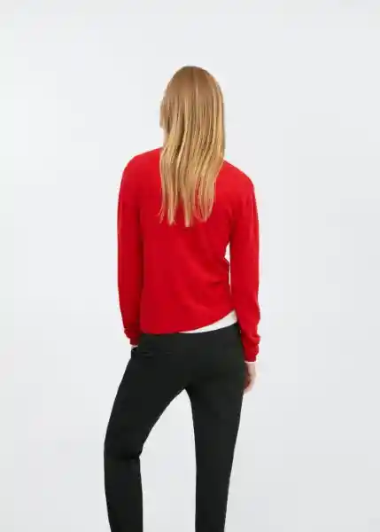 Jersey Serrano Rojo Talla XS Mujer Mango