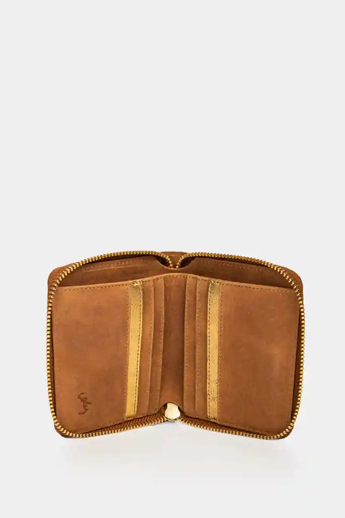 Billetera Manzoni de Cuero Para Mujer Grabada