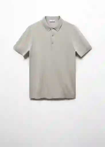 Camisa Polo Arraona Piedra Talla M Hombre Mango