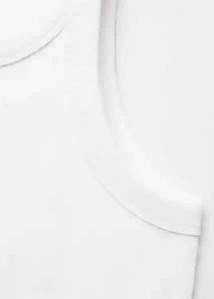 Top Boni Blanco Talla S Mujer Mango