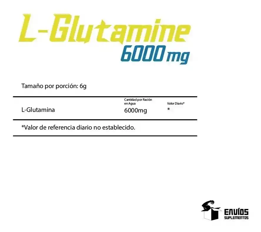 Healthy Sports L-Glutamine en Polvo (6000 mg)