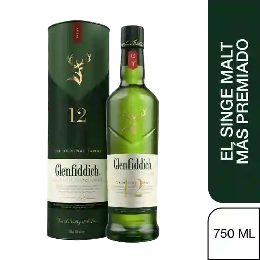 Glenfiddich Whisky 12 Años Single Malt