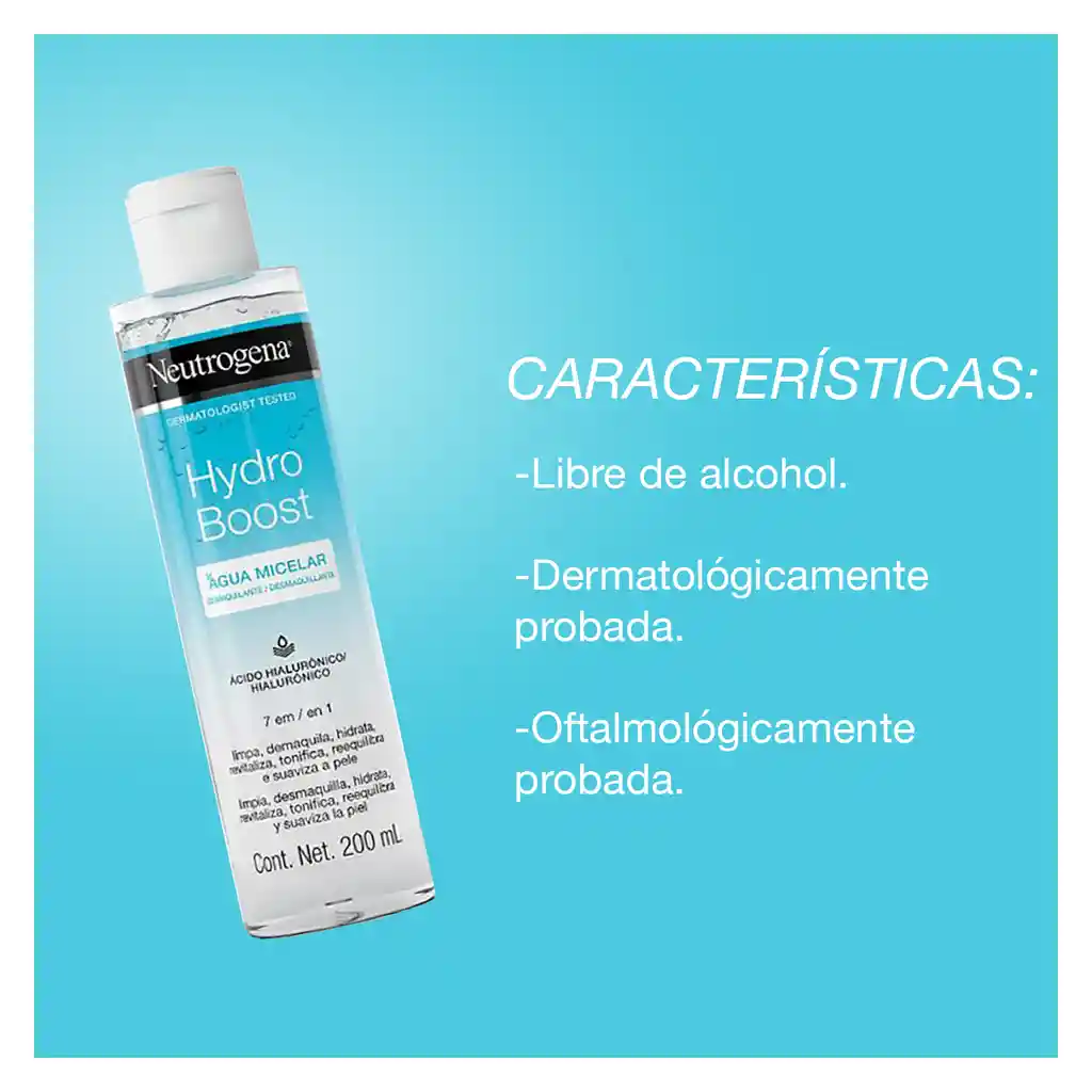 Agua micelar NEUTROGENA Hydro Boost 200 GR