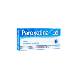 American Generics Paroxetina (20 mg) 10 Tabletas