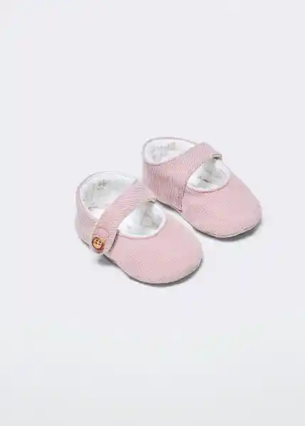 Zapato Papis Rosa Pastel Talla 17 Niños Mango