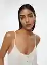 Top Toni Offwhite Talla L Mujer Mango