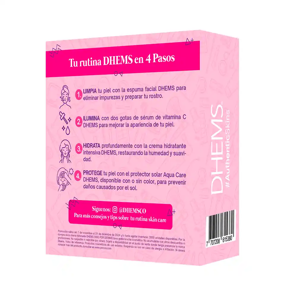 Crema Dhems Acido Hialuronico + Brocha