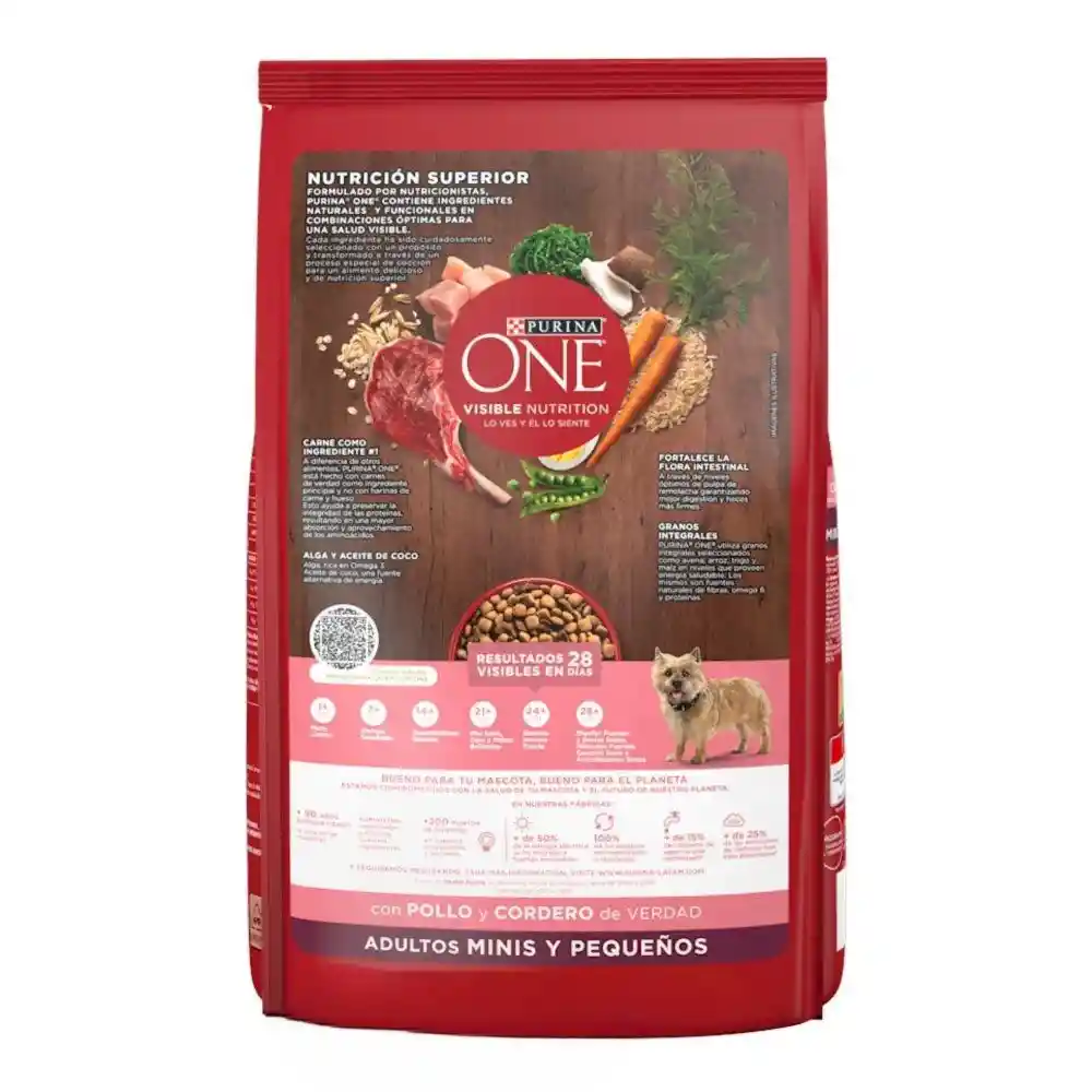 Comida para perro Purina One adultos minis y pequeños Pollo y Cordero X 3,5kg