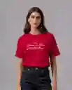 Camiseta Mujer Rojo Rubi Oscuro Talla XL 85300 Rifle