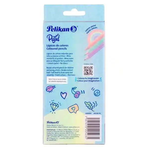 Colores Pastel Pelikan X 12