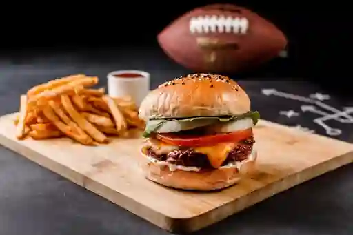 Cheese Burger And Fries