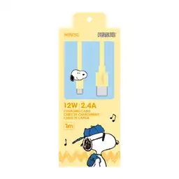 Cable de Carga 8 Pin Serie Snoopy Colorful Life Miniso