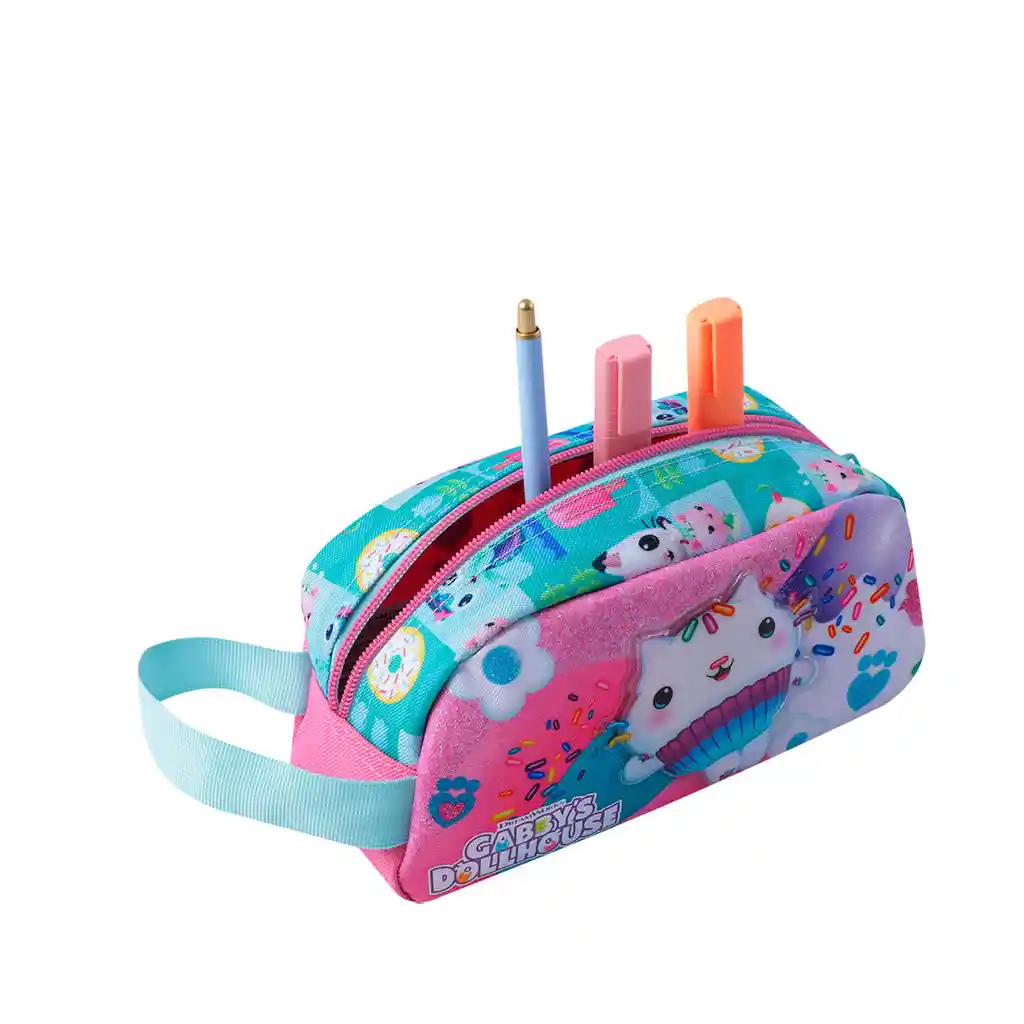 Cartuchera Para Niña Gabby Cats Rosada