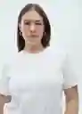 Camiseta Rita Blanco Talla S Mujer Mango