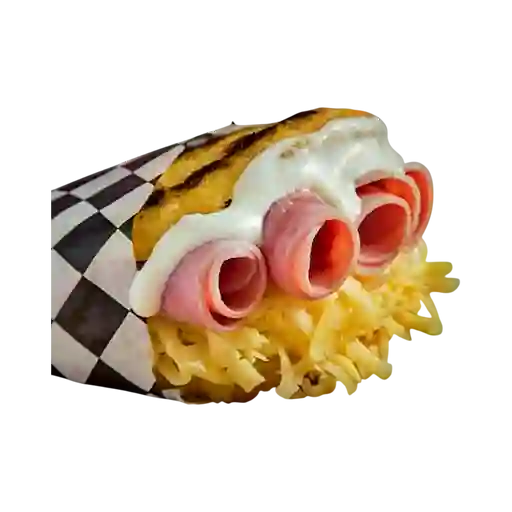 Arepa Jamón con Queso