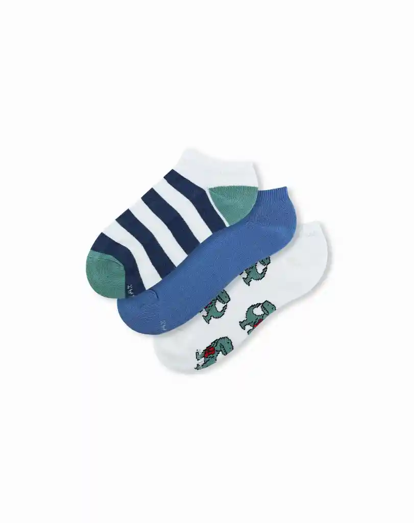 Medias Deportivas Cortas Kids Masculino Monaco Jr X3 Galax