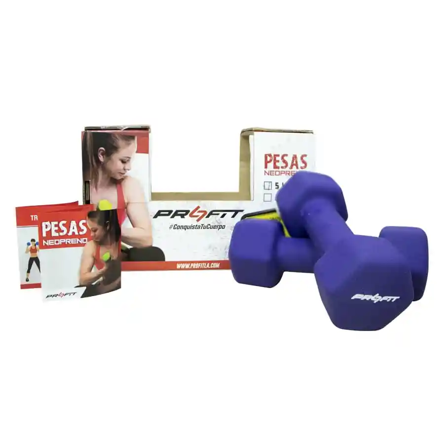 Set de Pesas Profit Morado X2 Pes0027i