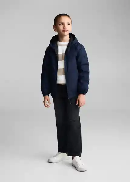 Abrigo Anorak Pepe7 Navy Talla 12 Niños Mango