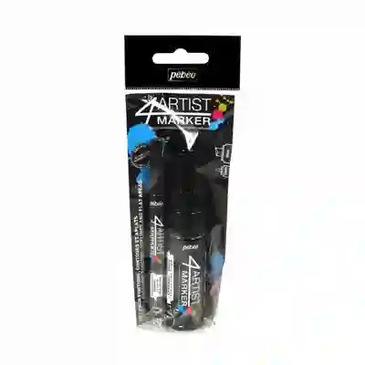 Pebeo Set Marcador Óleo 4Artist Negro 2 mm + 8 mm