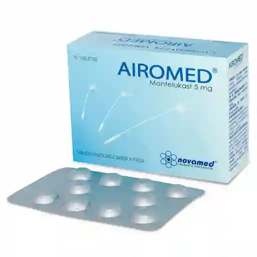 Airomed Tableta Masticable Sabor a Fresa (5 mg)