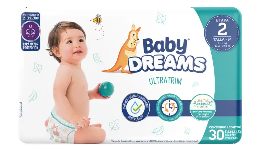 Baby Dreams Pañales Ultratrim Etapa 2
