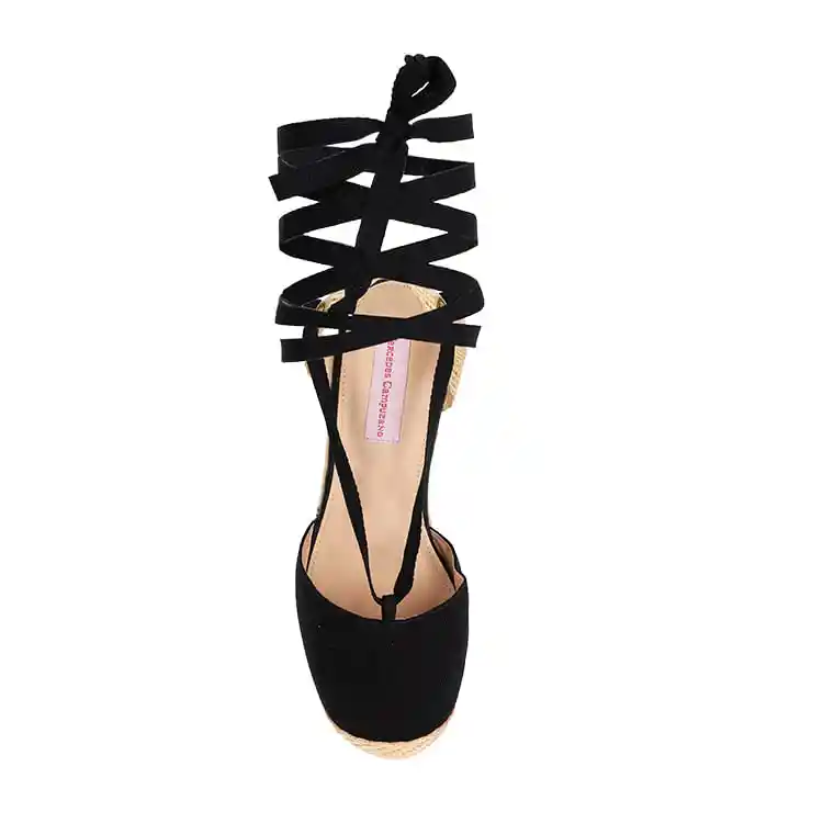 Spadrilla Plataforma Negro