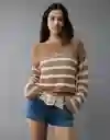 Suéter Mujer Beige Talla: MEDIUM 1572200 American Eagle