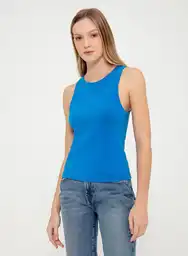 Camiseta Ms Mujer S - Azul