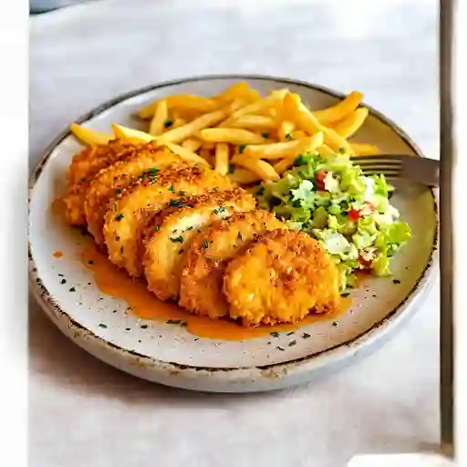 Pechuga De Pollo Apanada