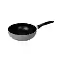 Wok Finlandek Aluminio Antiadherente Sin Tapa 1 Pieza Gris