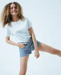 Short Mujer Azul Talla 6 350D001 Americanino