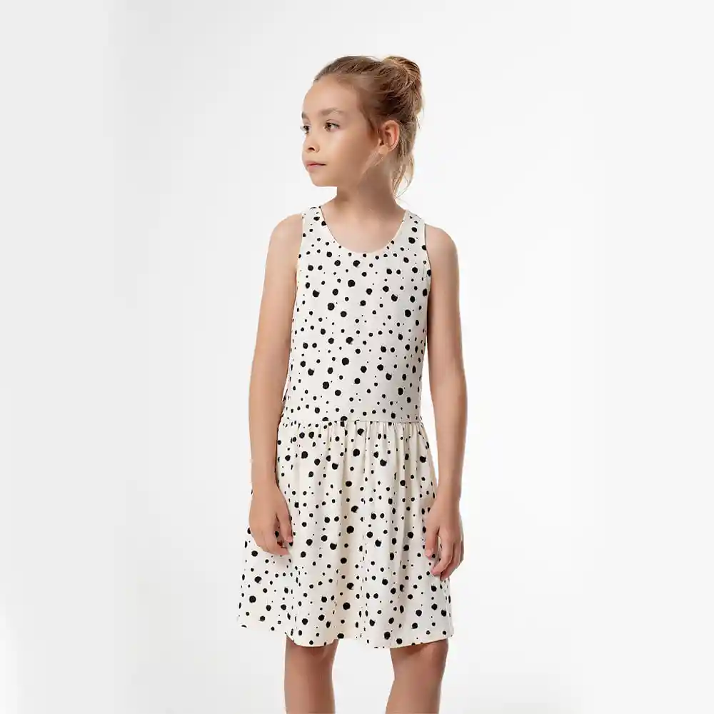 Vestido Algodón Kids Femenino Lirai Gef Talla 4