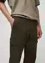 Pantalón Sootyc Khaki Talla 46 Hombre Mango