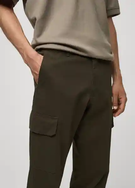 Pantalón Sootyc Khaki Talla 46 Hombre Mango