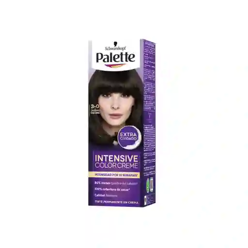 Tinte Palette Color Creme 3-0 Castaño Oscuro