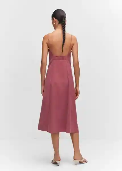 Vestido Boscol-H Rosa Talla S Mujer Mango