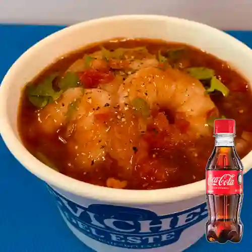 Combo Cóctel Rojo de Camarón 8Oz +Cocacola Orig 250ml