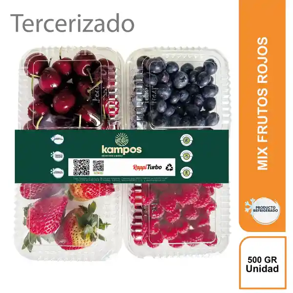 Kampos Fruta Mix Frutos Rojos (Cereza Arándanos Fresa Frambuesa)