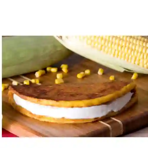 Arepa de Choclo, con Queso de Mano