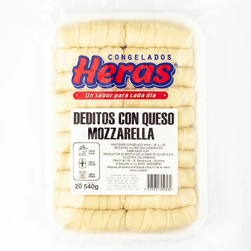 Heras Dedo de Queso Mozzarella