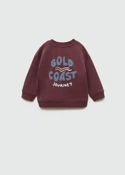 Sudadera Coast Burdeos Talla 70 Niños Mango